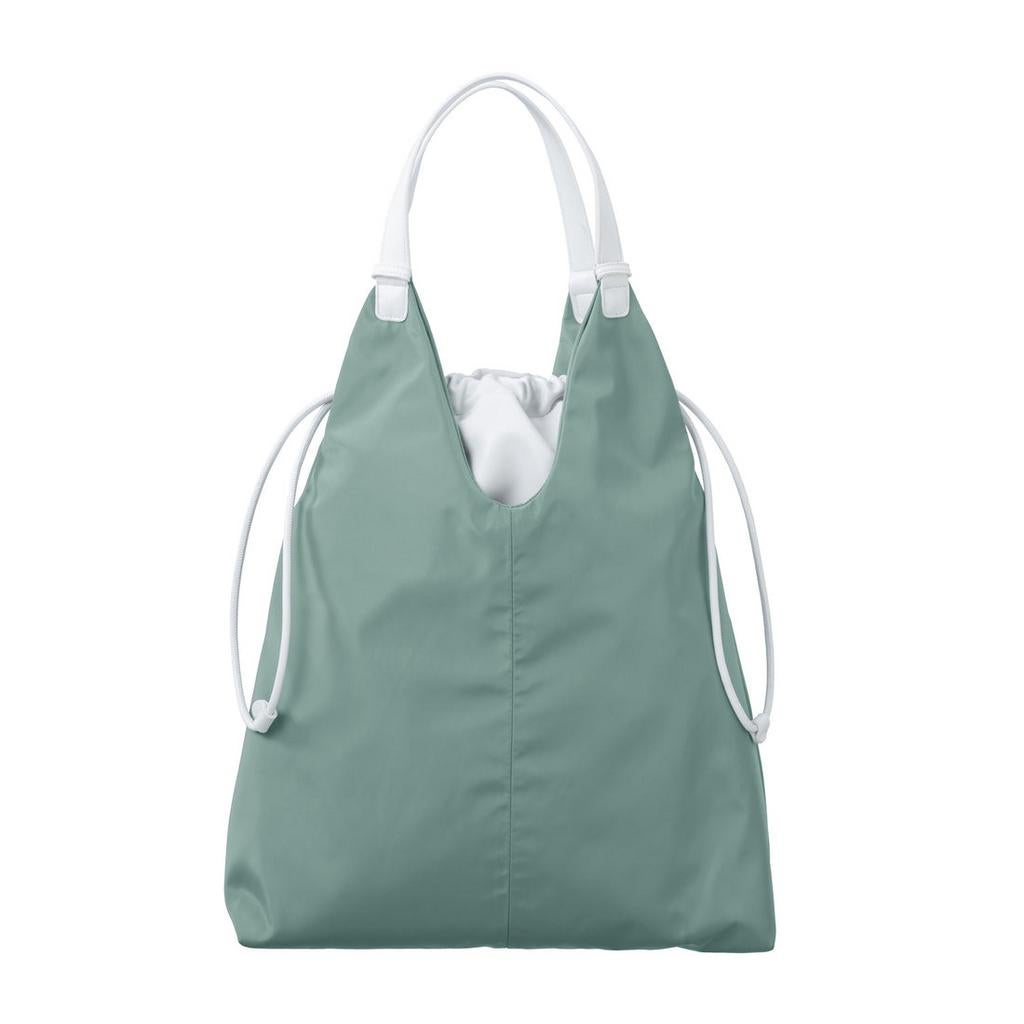 Yaya Women • Grote groen/witte shopper / schoudertas | ZGN, Sieraden, Tassen en Uiterlijk, Tassen | Damestassen, Ophalen, Zo goed als nieuw