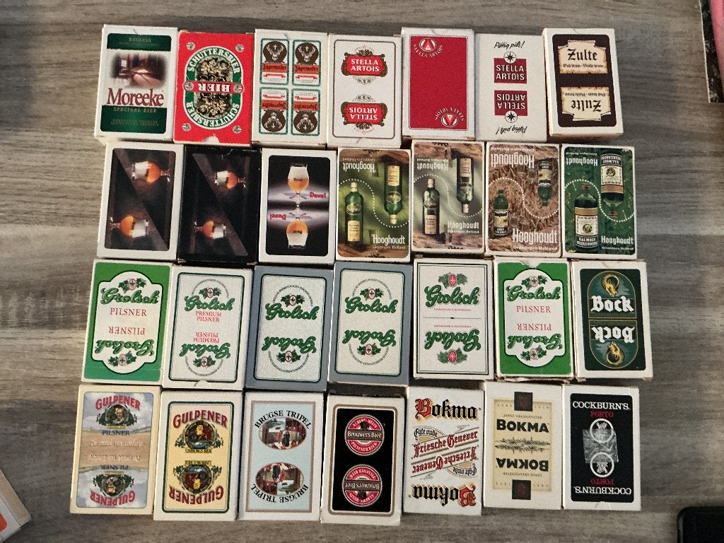 Kaartspellen reclame bier- en drankmerken, Verzamelen, Ophalen of Verzenden, Gebruikt, Overige typen, Overige merken