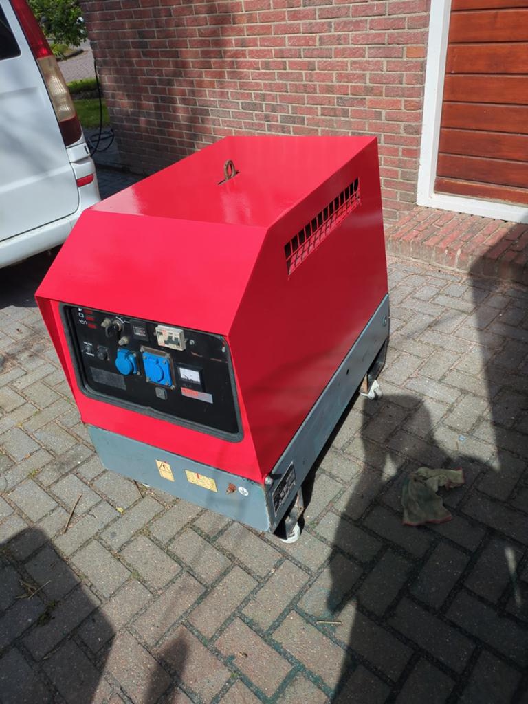 Mosa diesel generator Yanmar, Doe-het-zelf en Verbouw, Aggregaten, Ophalen, Dieselolie, Geluidgedempt, Zo goed als nieuw