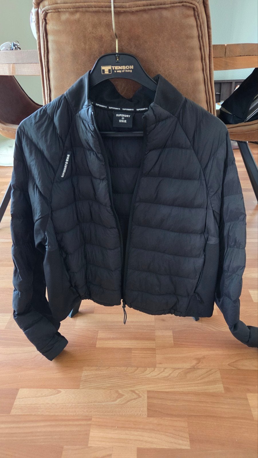 superdry tussen jas 42, Ophalen, Zo goed als nieuw, Maat 42/44 (L), Blauw