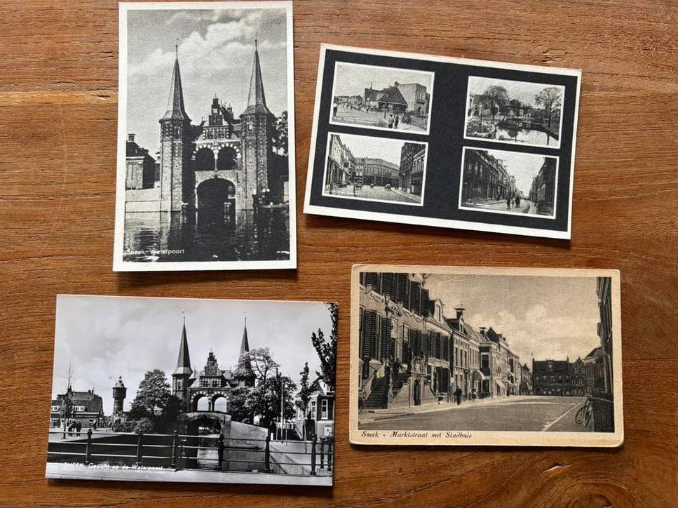 27 oude ansichtkaarten van Sneek van voor 1940, Ophalen of Verzenden, Voor 1920, Friesland