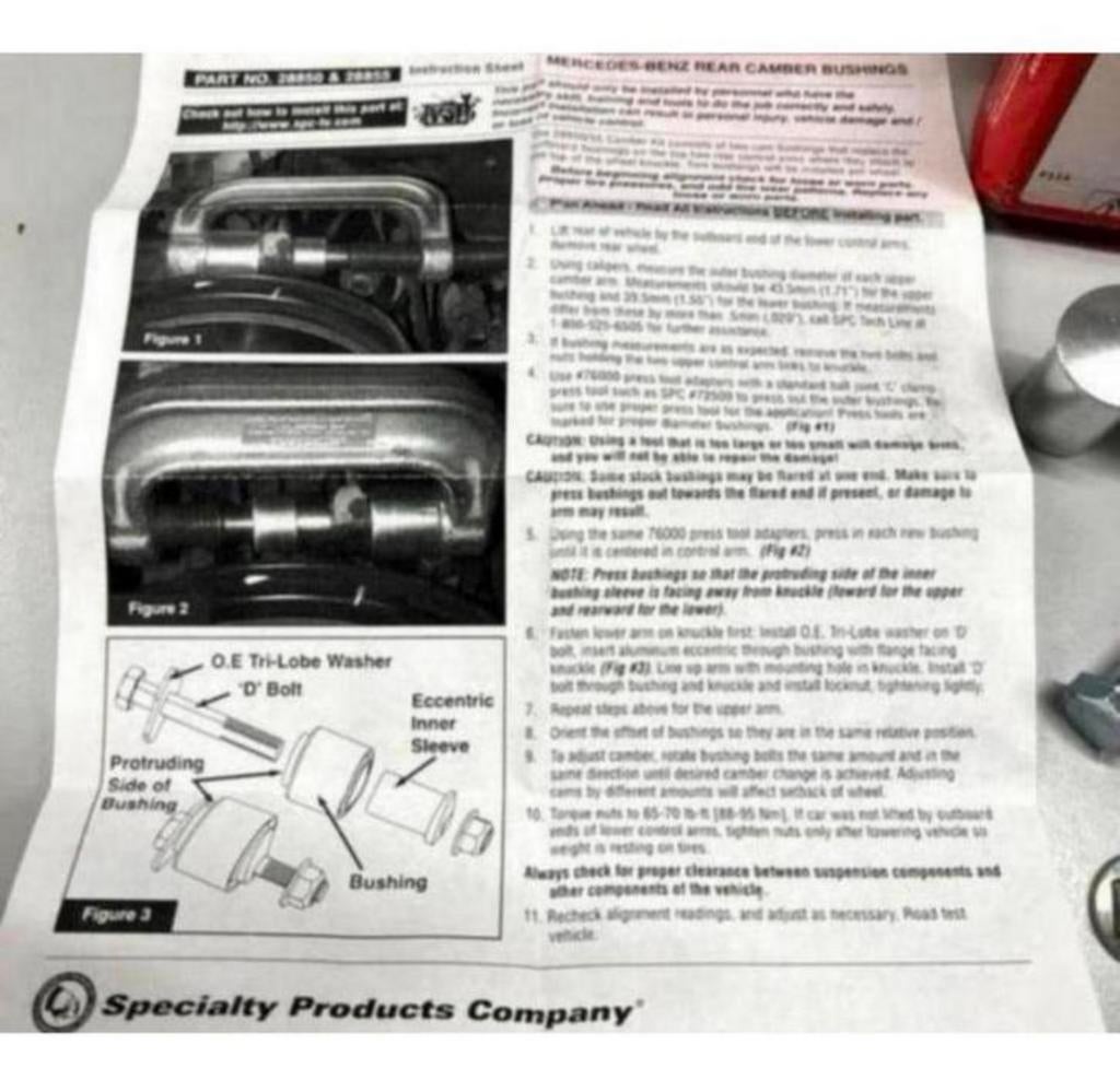 2X Mercedes Camber-kit achterbus 08-16 C E class W204 W207, Ophalen of Verzenden, H, H, H