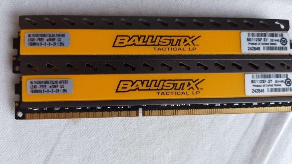 Crucial Ballistix Tactical LP 8GB (2x4GB) DDR3 RAM, Verzenden, DDR3, Zo goed als nieuw, Desktop