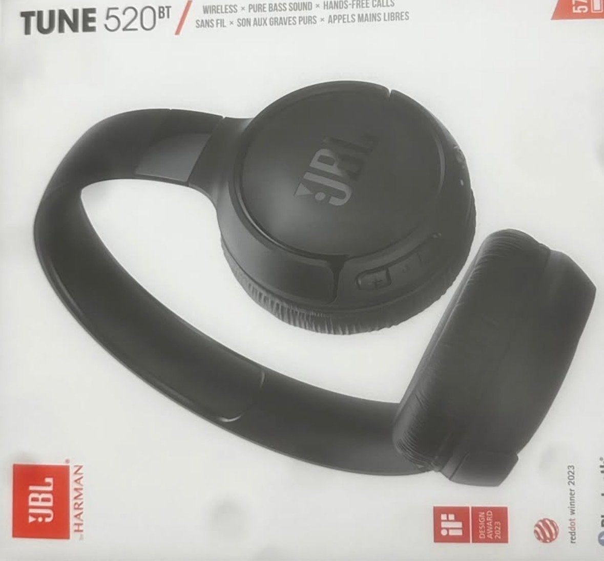 JBL Tune 520BT Draadloze On-ear Koptelefoon Zwart, JBL, Bluetooth, Nieuw, On-ear