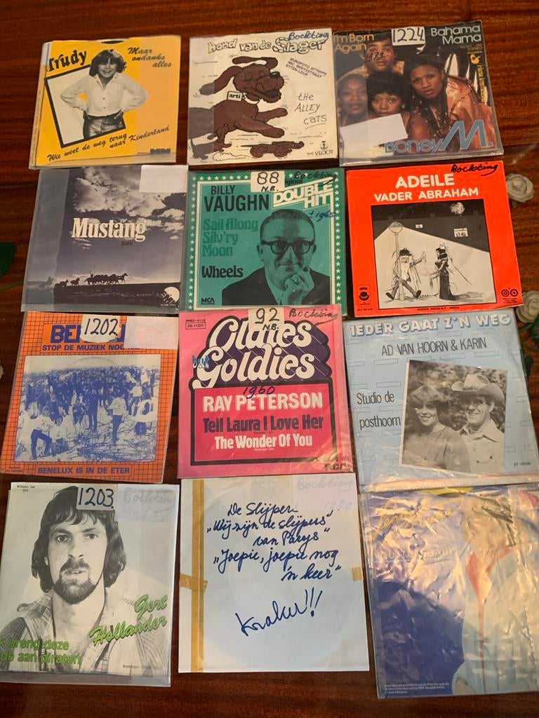 Vintage Vinyl Singles Collectie (12 stuks), Ophalen of Verzenden, Gebruikt, Overige formaten