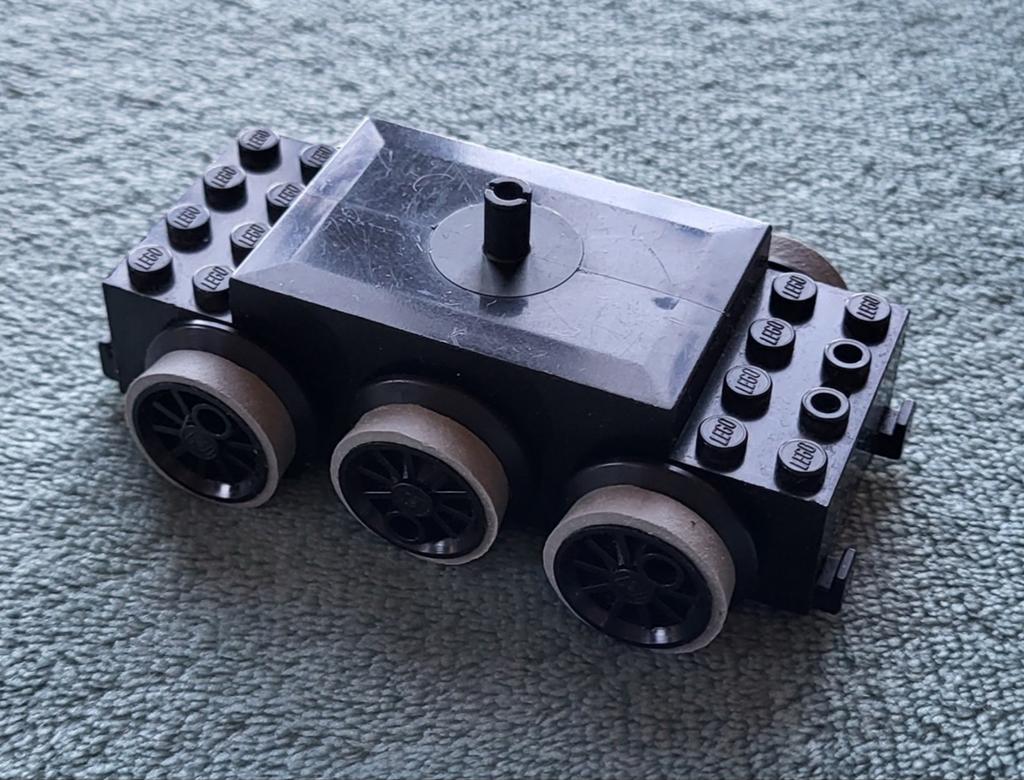 Lego trein 12 Volt locomotief motor + anti slip rubbers., Ophalen of Verzenden, Gebruikt, Complete set, Lego