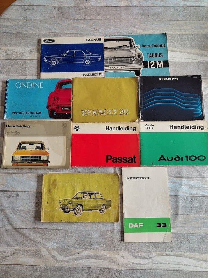 Diverse handleidingen / instructieboekjes VW, Renault, DAF,, Ophalen of Verzenden