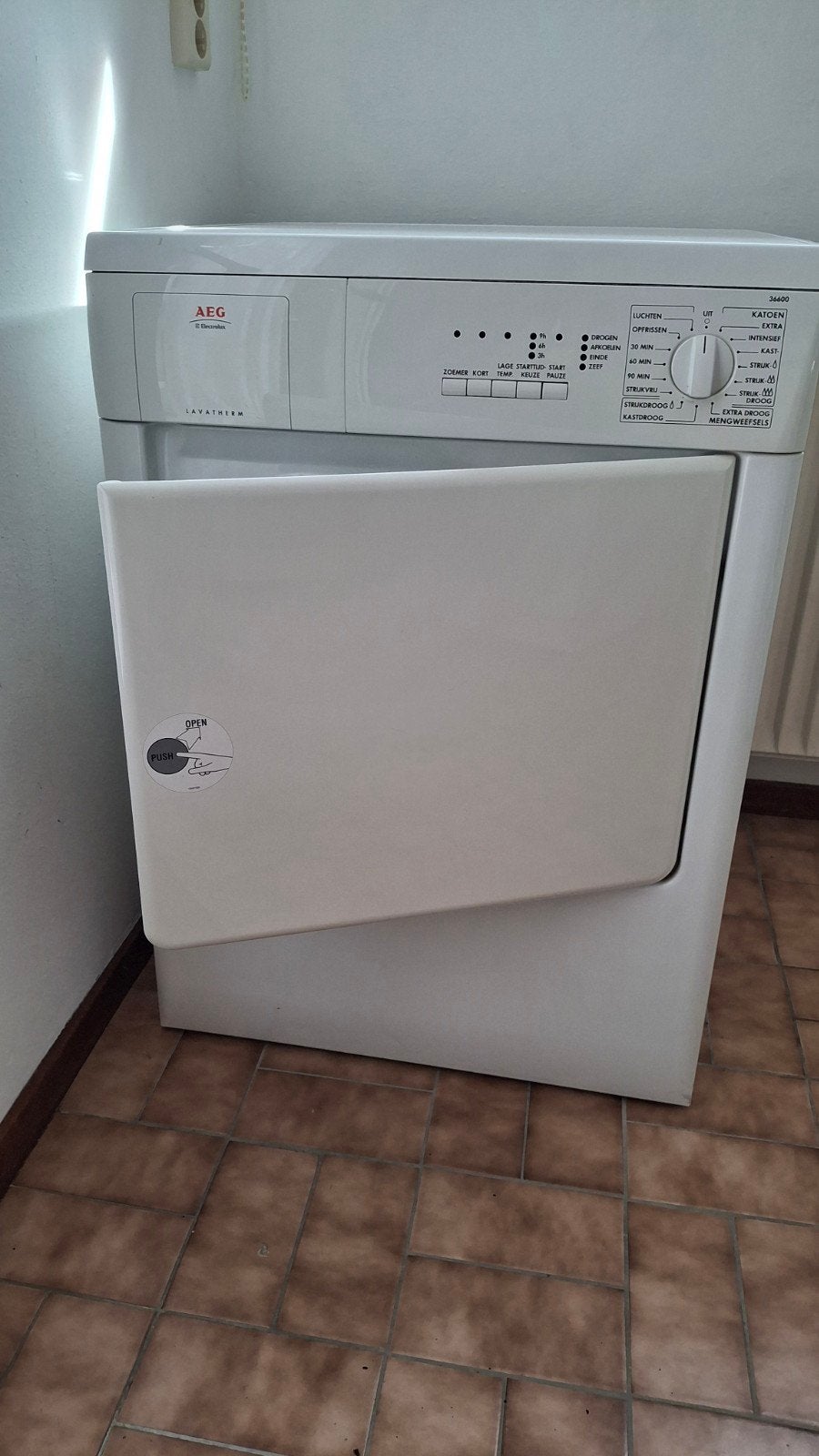 AEG Lavatherm wasdroger - Condensdroger, Witgoed en Apparatuur, Wasdrogers, Ophalen, 6 tot 8 kg, Gebruikt, Voorlader