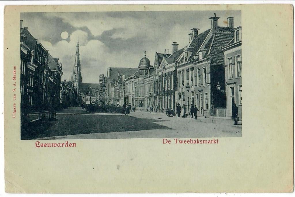 Leeuwarden - De Tweebaksmarkt, Verzenden, Voor 1920, Ongelopen, Friesland
