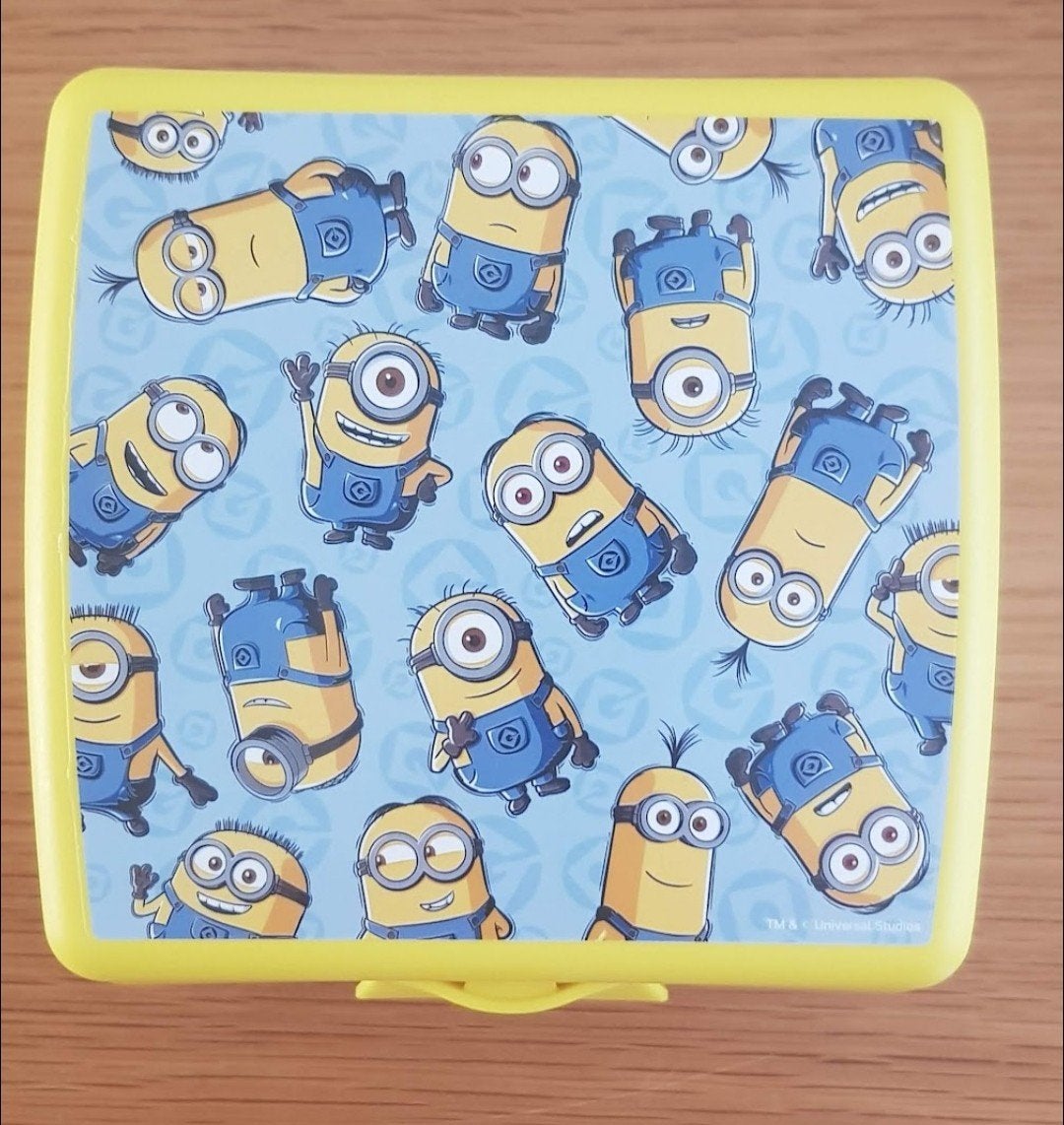 TUPPERWARE BOTERHAMTROMMEL "MINIONS", Ophalen of Verzenden, Zo goed als nieuw, Geel