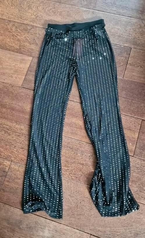 Zwarte broek met glitters - Maat M - Nieuw, Ophalen of Verzenden