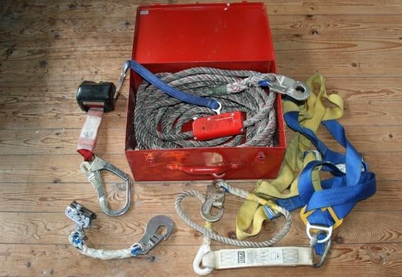 FALLSTOP stalen koffer met valbeveiligingsuitrusting, Ophalen of Verzenden