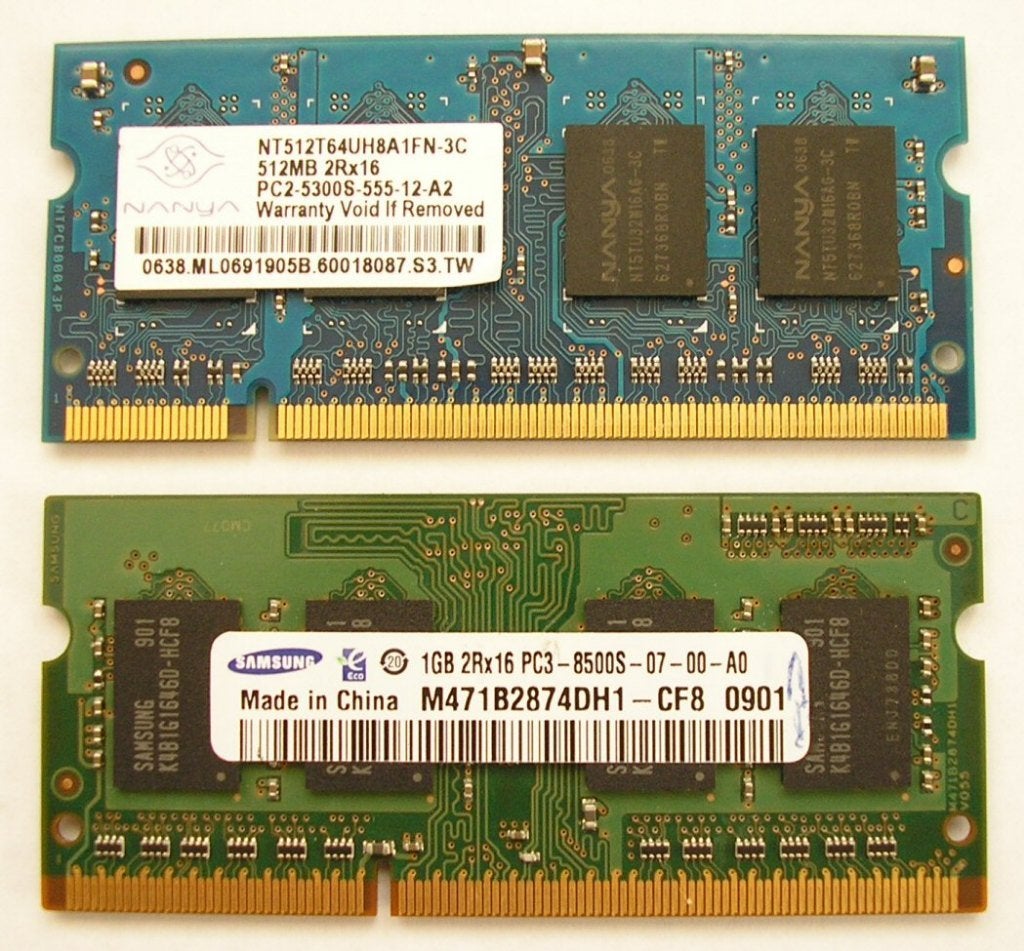 512MB/1GB SO-DIMM-geheugenmodule voor laptop, Ophalen of Verzenden, Gebruikt, Overige soorten, Laptop