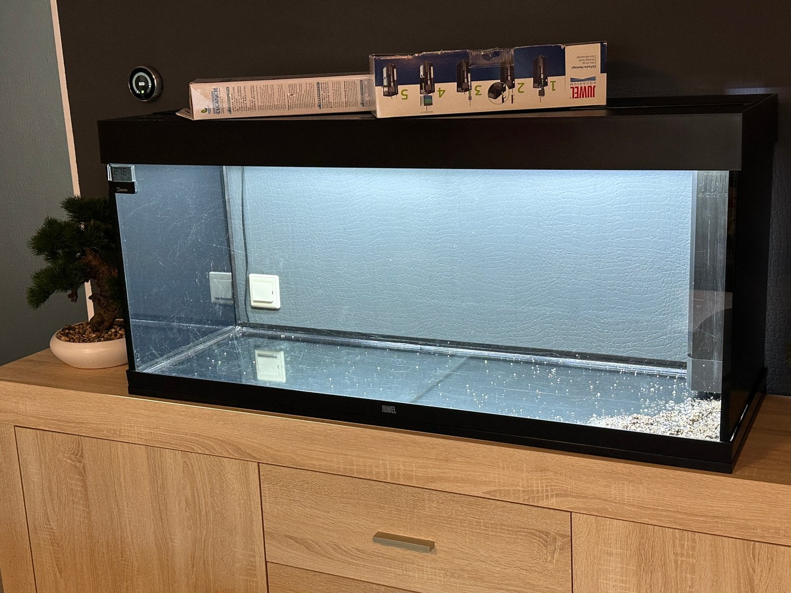 Juwel Rio 240 led, Dieren en Toebehoren, Ophalen, Zo goed als nieuw, Leeg aquarium, Verwarming