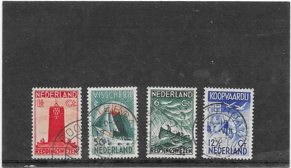 zeemanszegels 1933, Postzegels en Munten, Verzenden, T/m 1940, Gestempeld