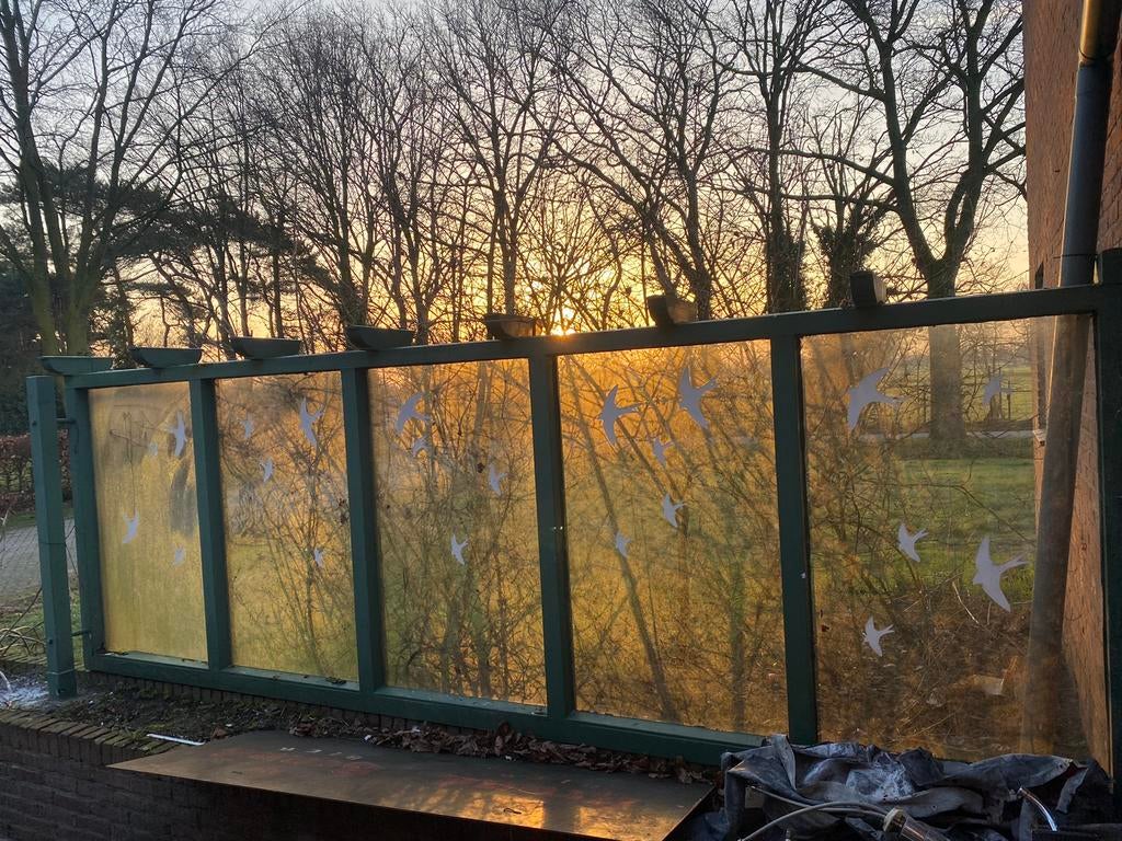 Windscherm, glaswand, Ophalen of Verzenden, Gebruikt, Minder dan 3 meter, 1 tot 2 meter