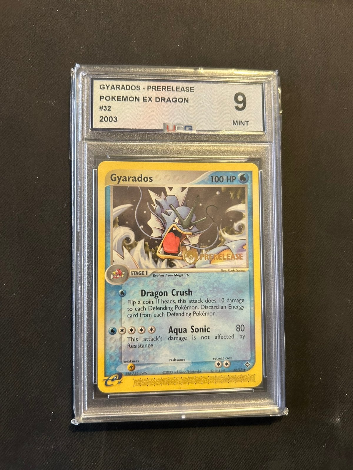 Gyarados Prerelease Mint 9, Hobby en Vrije tijd, Ophalen of Verzenden, Nieuw, Losse kaart, Foil