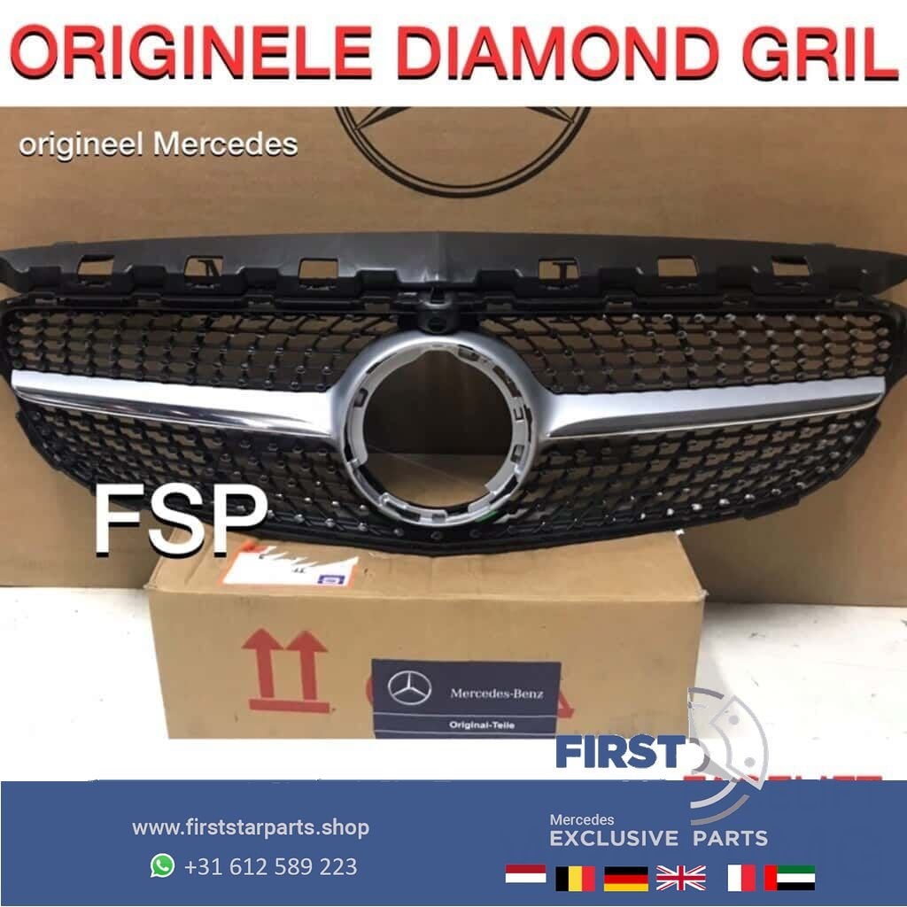 W205 C205 FACELIFT C43 AMG DIAMOND GRIL ORIGINEEL Mercedes C