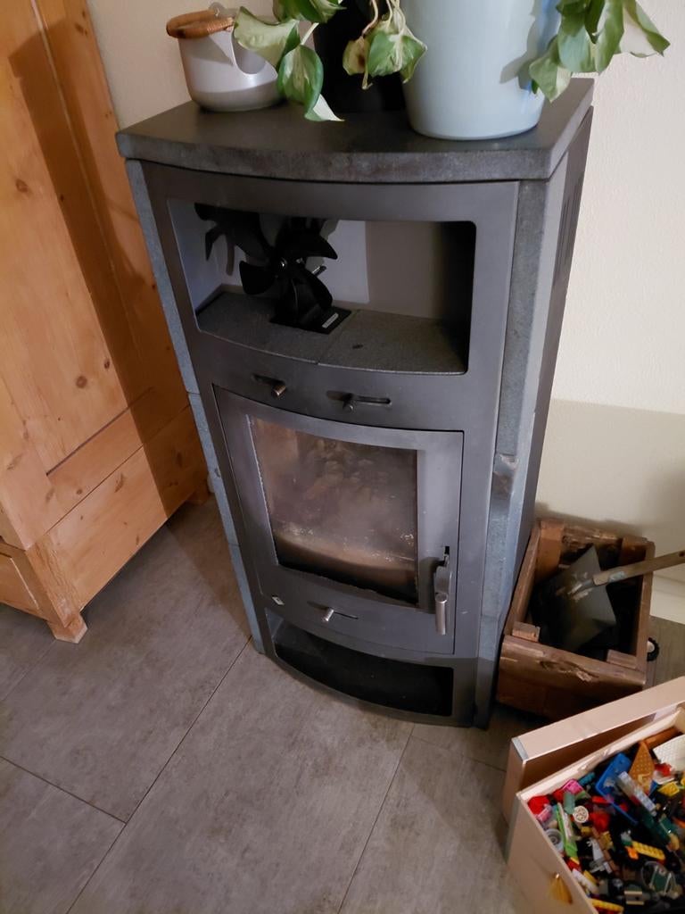 Houthaard met ventilator, Ophalen of Verzenden, Gebruikt, Hout, Vrijstaand