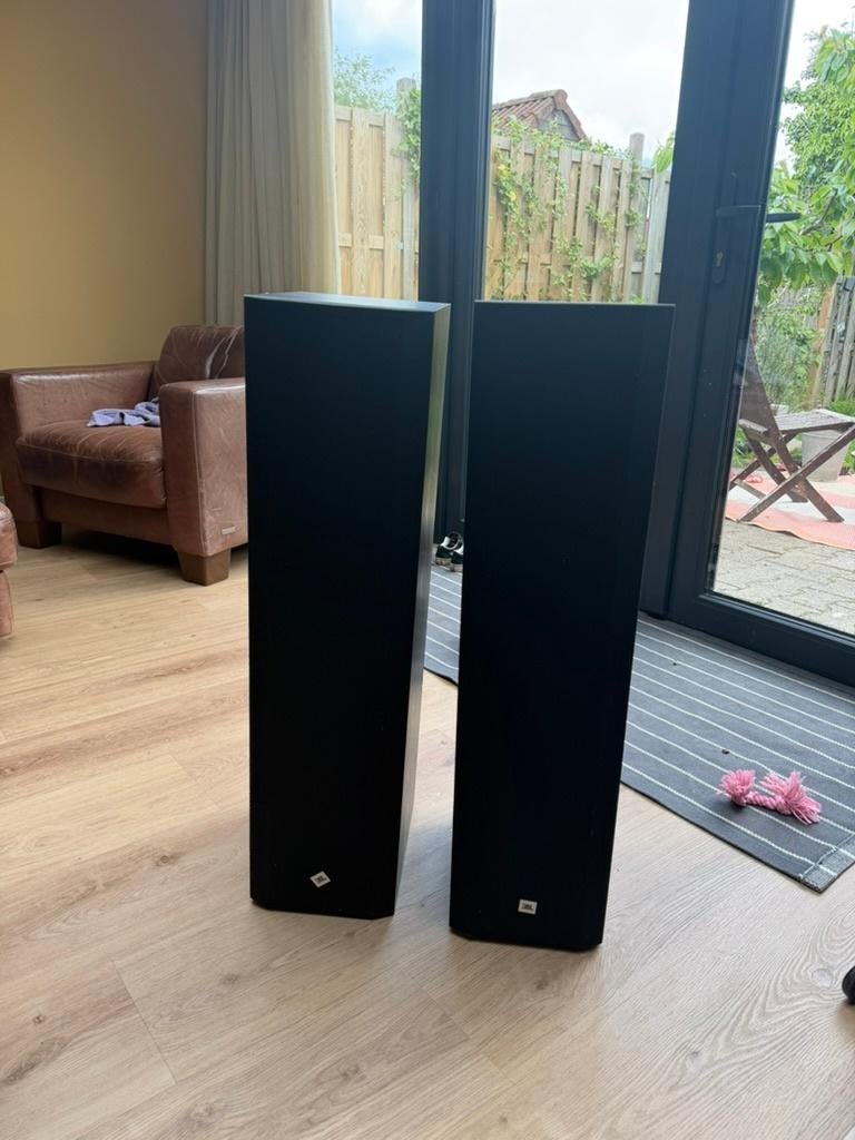 JBL MK1000 MKII vloerstaande speakers set, Ophalen, Gebruikt, JBL, 120 watt of meer