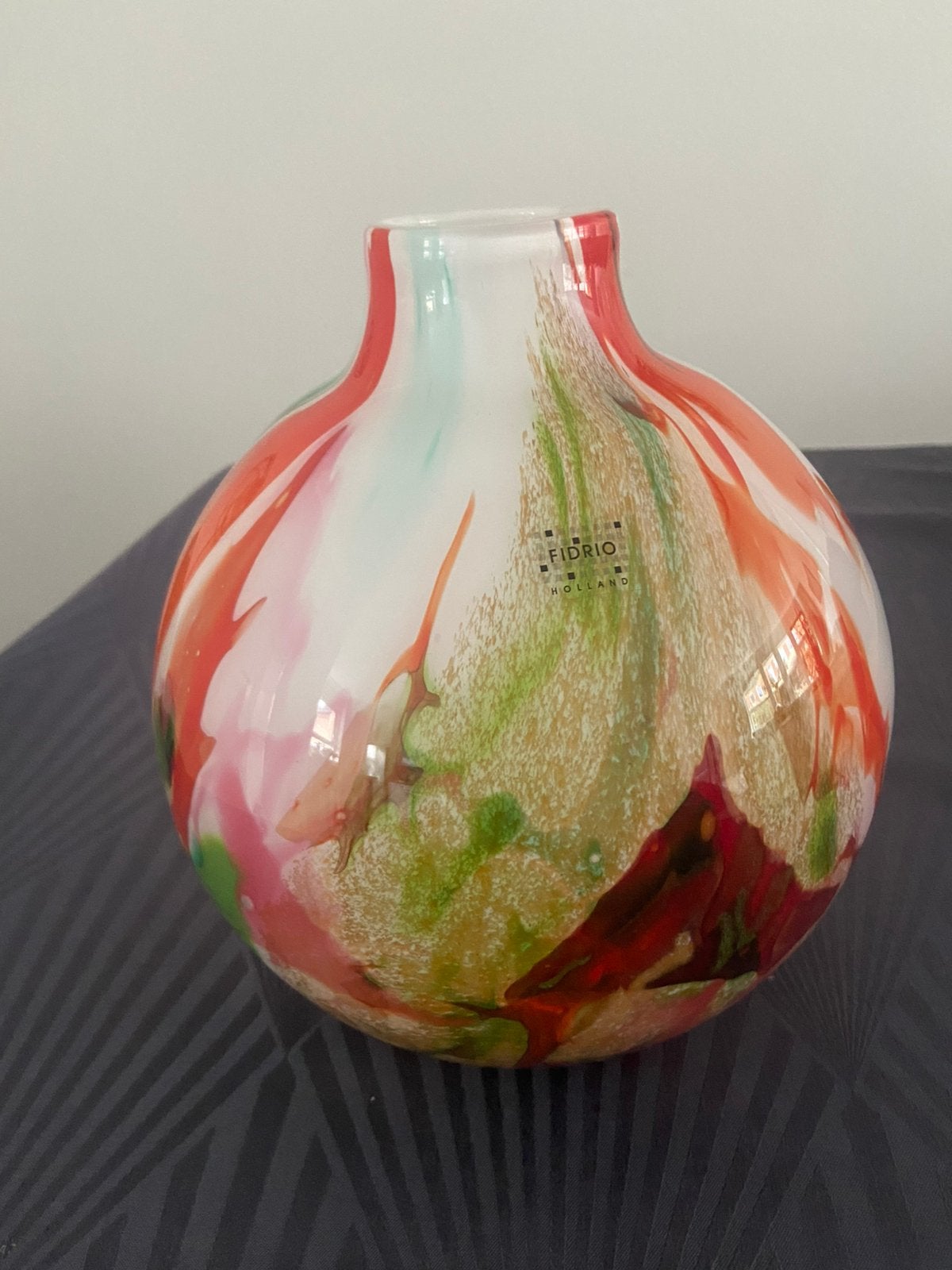 PRACHTIGE MONDGEBLAZEN FIDRO VAAS 26 cm BOLVASA MIO, Huis en Inrichting, Ophalen, Zo goed als nieuw