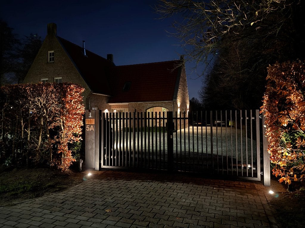 Direct leverbaar: Inrijpoort model Verticale 400x180cm Nieuw, Met poort, Nieuw, Ophalen of Verzenden, Tuinhek