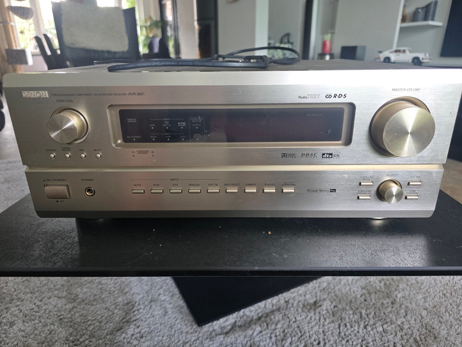 Denon AVR-3801 AV Surround Receiver - Zilver, Ophalen, Gebruikt, Denon, 120 watt of meer