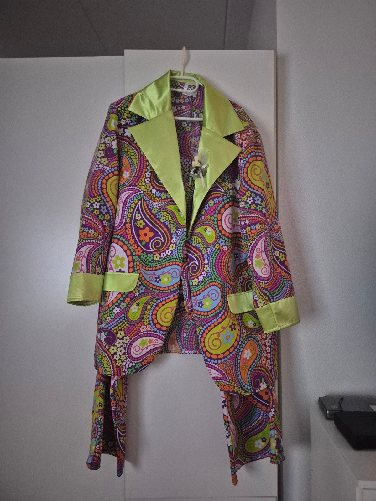 Heren Hippiepak Carnaval Maat XL, Ophalen of Verzenden, Zo goed als nieuw, Maat 56/58 (XL)