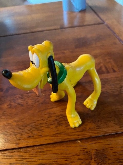 4 stuks disney figuren (pluto,katrien,goofy,minnie mous), Ophalen of Verzenden, Zo goed als nieuw, Overige typen