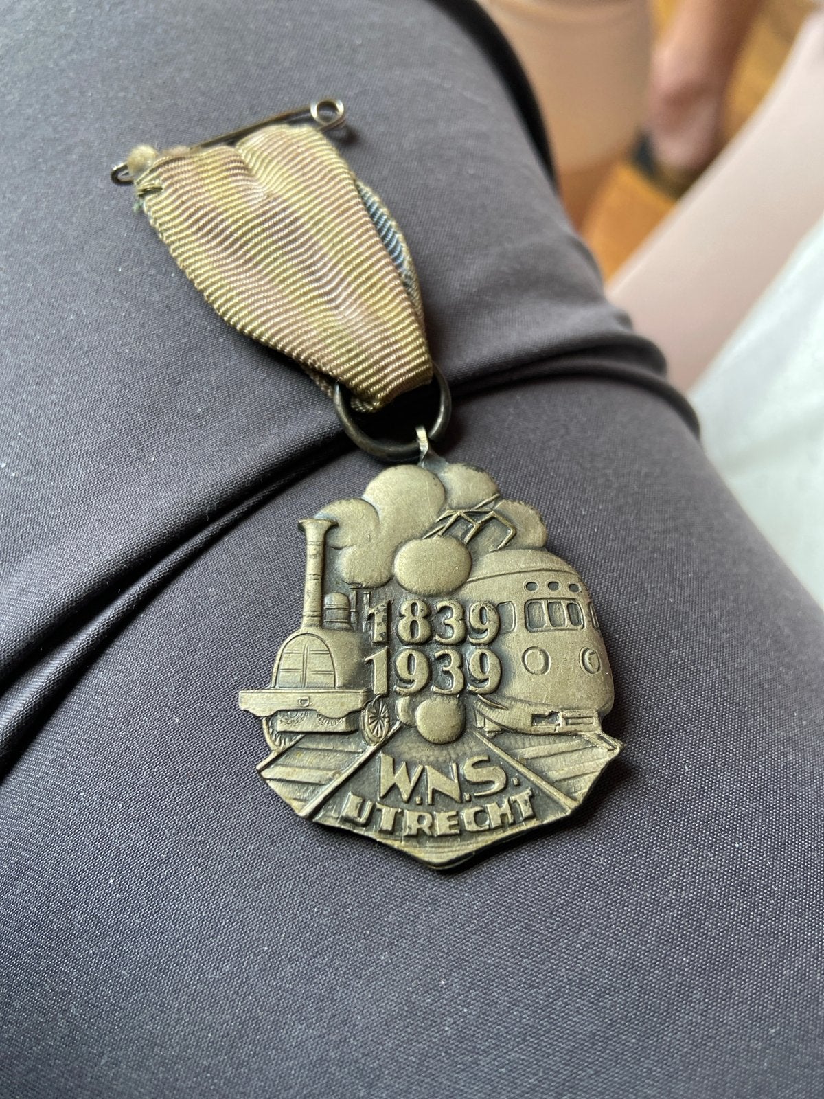 Historische WNS Utrecht Medaille 1839-1939, Postzegels en Munten, Ophalen of Verzenden, Brons, Nederland