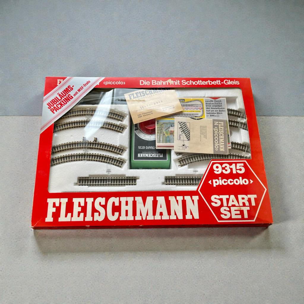 Vintage Fleischmann Piccolo 9315 N-spoor startset, Hobby en Vrije tijd, Gelijkstroom, Fleischmann, Ophalen of Verzenden, Analoog
