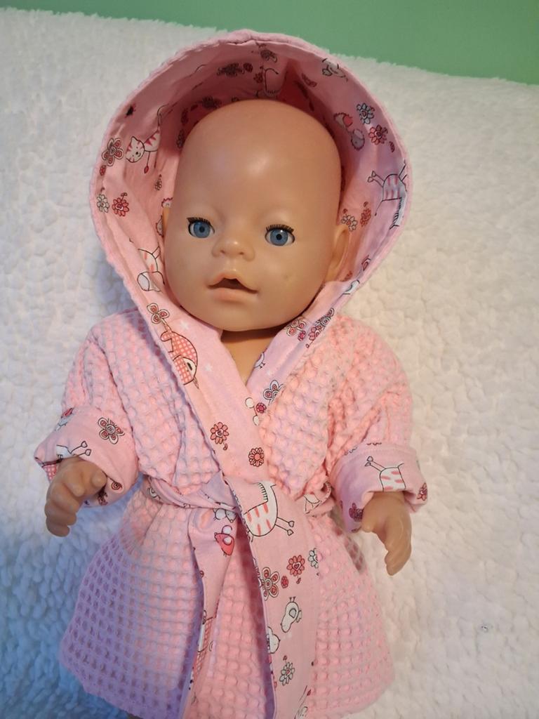Badjas voor babypop 43cm, Kinderen en Baby's, Speelgoed | Poppen, Ophalen of Verzenden, Nieuw, Babypop