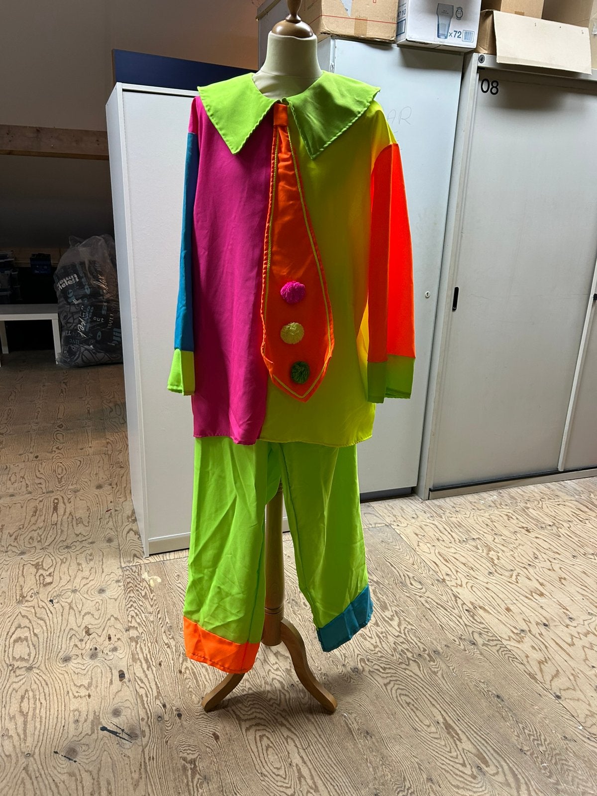 Clownspak maat 52/54, Ophalen of Verzenden, Zo goed als nieuw, Maat 52/54 (L)
