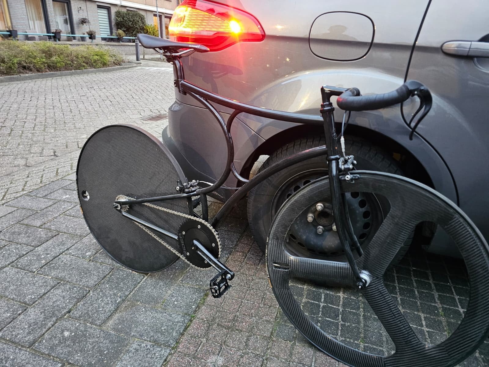 Van hulsteijn fixed/design bike fiets FRAMESET, Fietsen en Brommers, Fietsen | Racefietsen, Zo goed als nieuw, 53 tot 57 cm, Ophalen