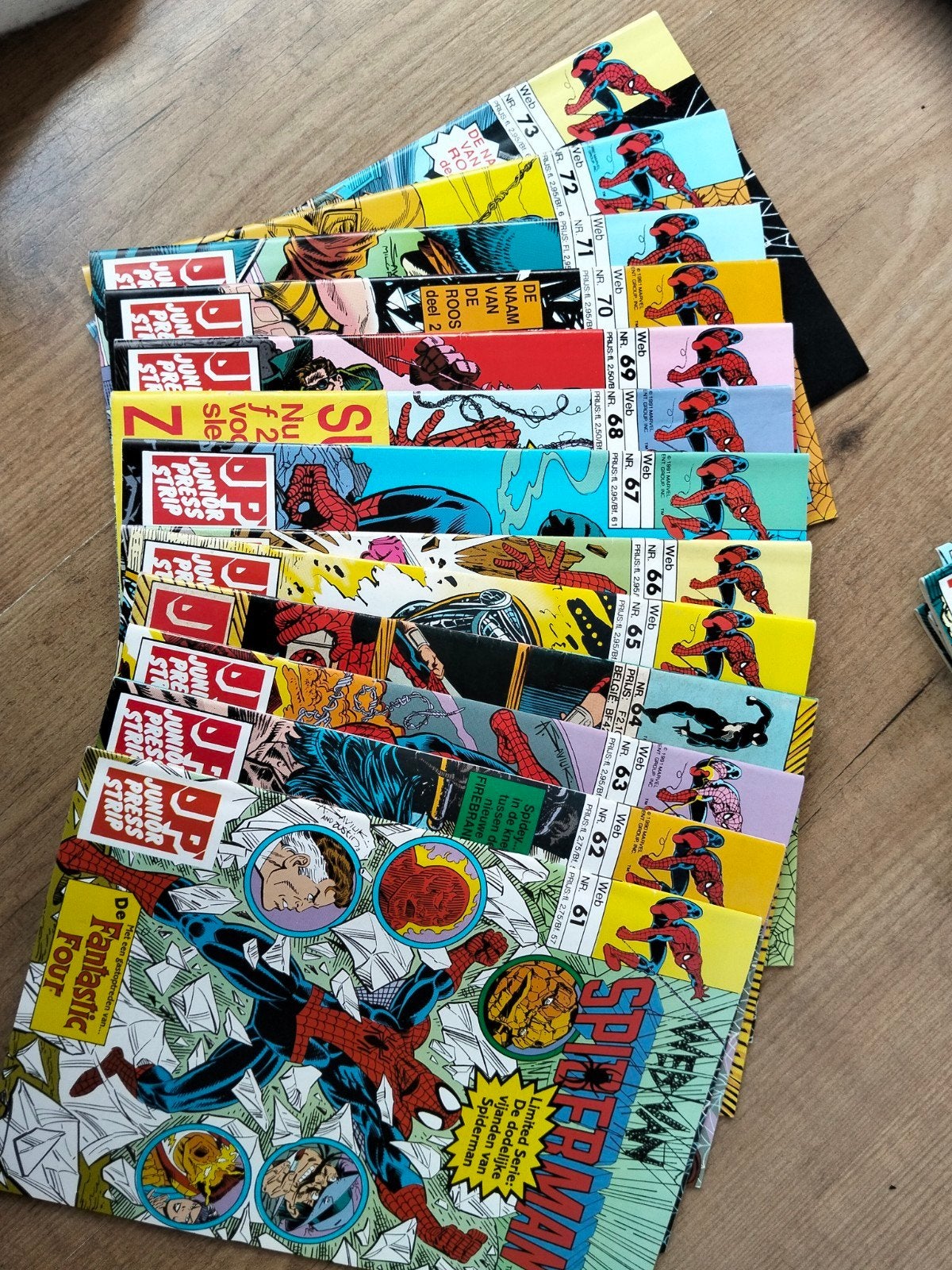 web van Spiderman stripboeken, Boeken, Meerdere stripboeken, Ophalen of Verzenden, Gelezen