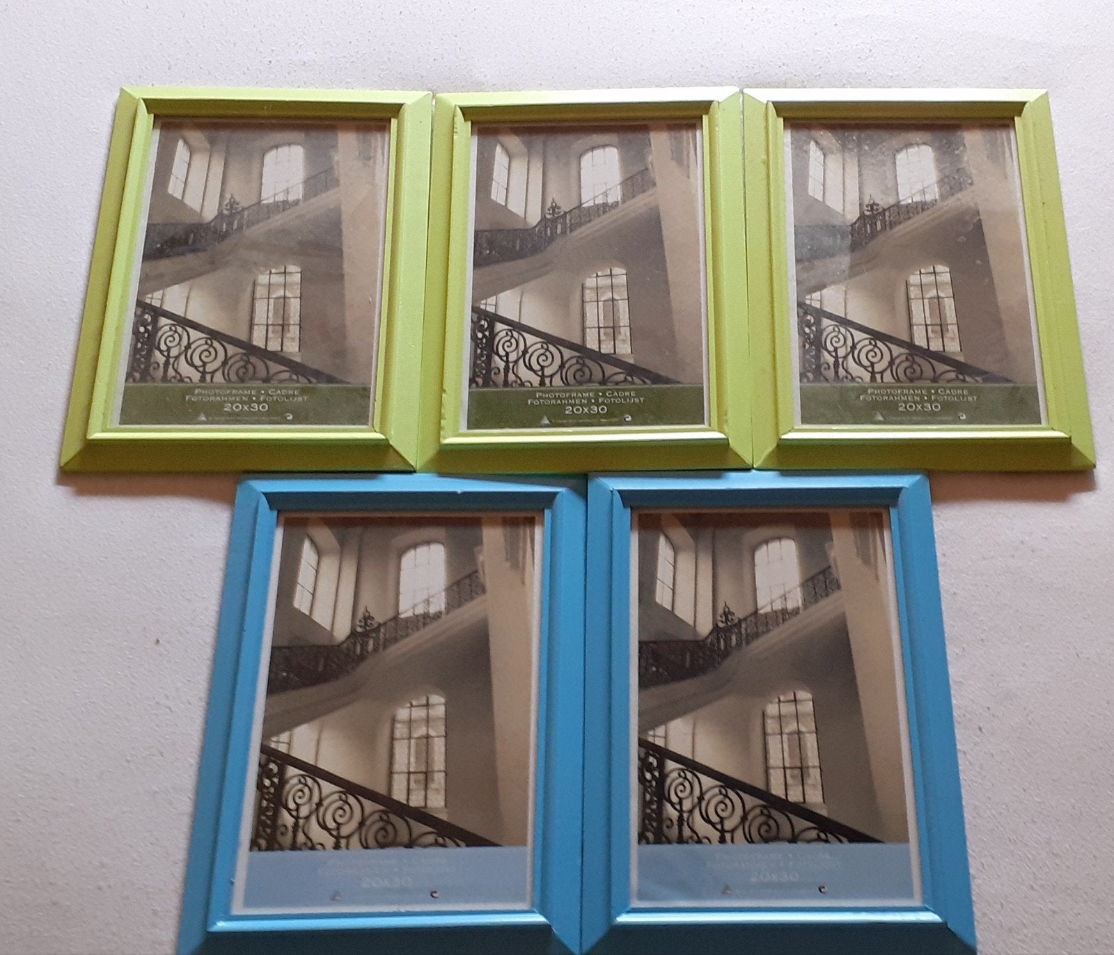 5 foto lijsten 20x30, Audio, Tv en Foto, Ophalen of Verzenden, Zo goed als nieuw, Hout