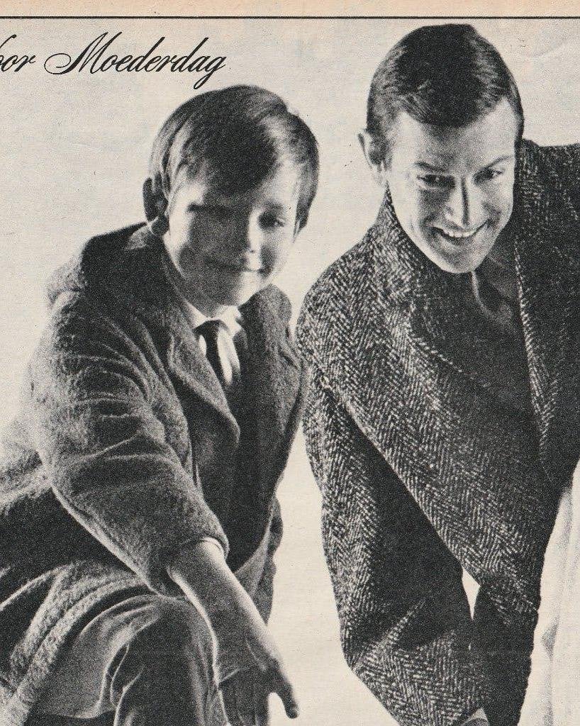 Retro reclame 1966 Daalderop jongetje meisje moederdag, Verzamelen, Retro, Verzenden, Overige typen