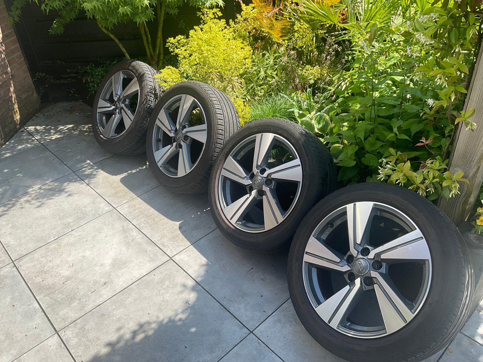 Mooie originele audi velgen 18” inch 5 X 112, Auto-onderdelen, Banden en Velgen, Ophalen, 18 inch, Gebruikt, Banden en Velgen
