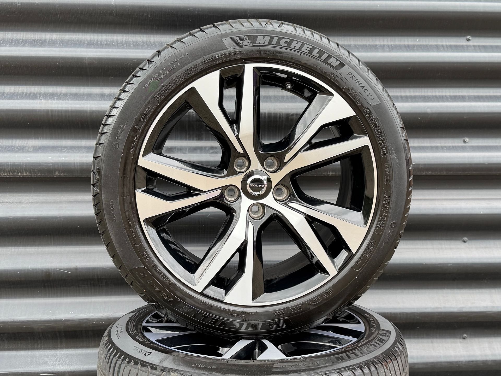 18” zgan R Volvo V60 S60 T6 velgen incl banden, Gebruikt, -, -, Banden en Velgen