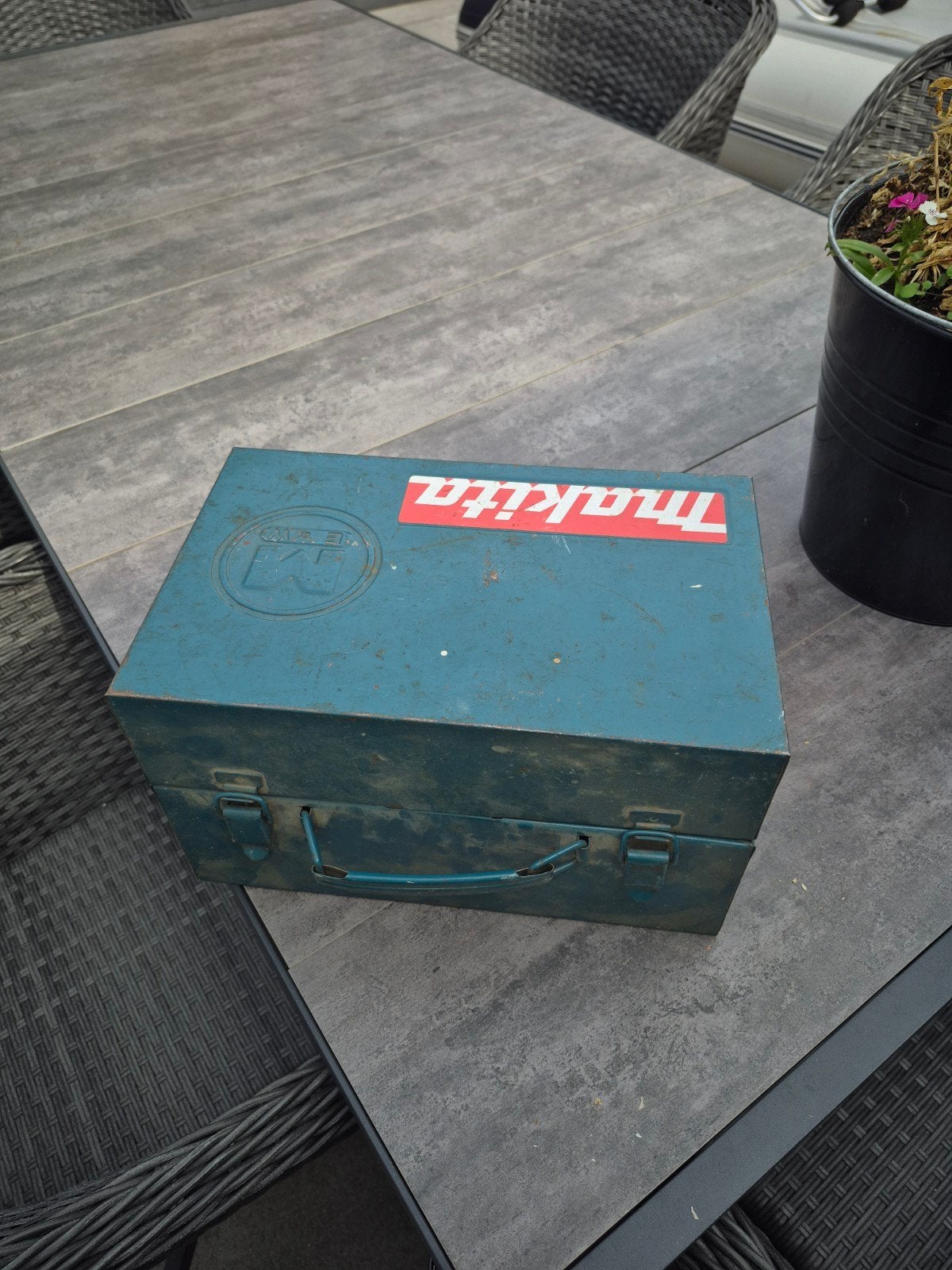 Makita schaafmachine in metalen koffer, Ophalen, Gebruikt, Overige typen, Makita