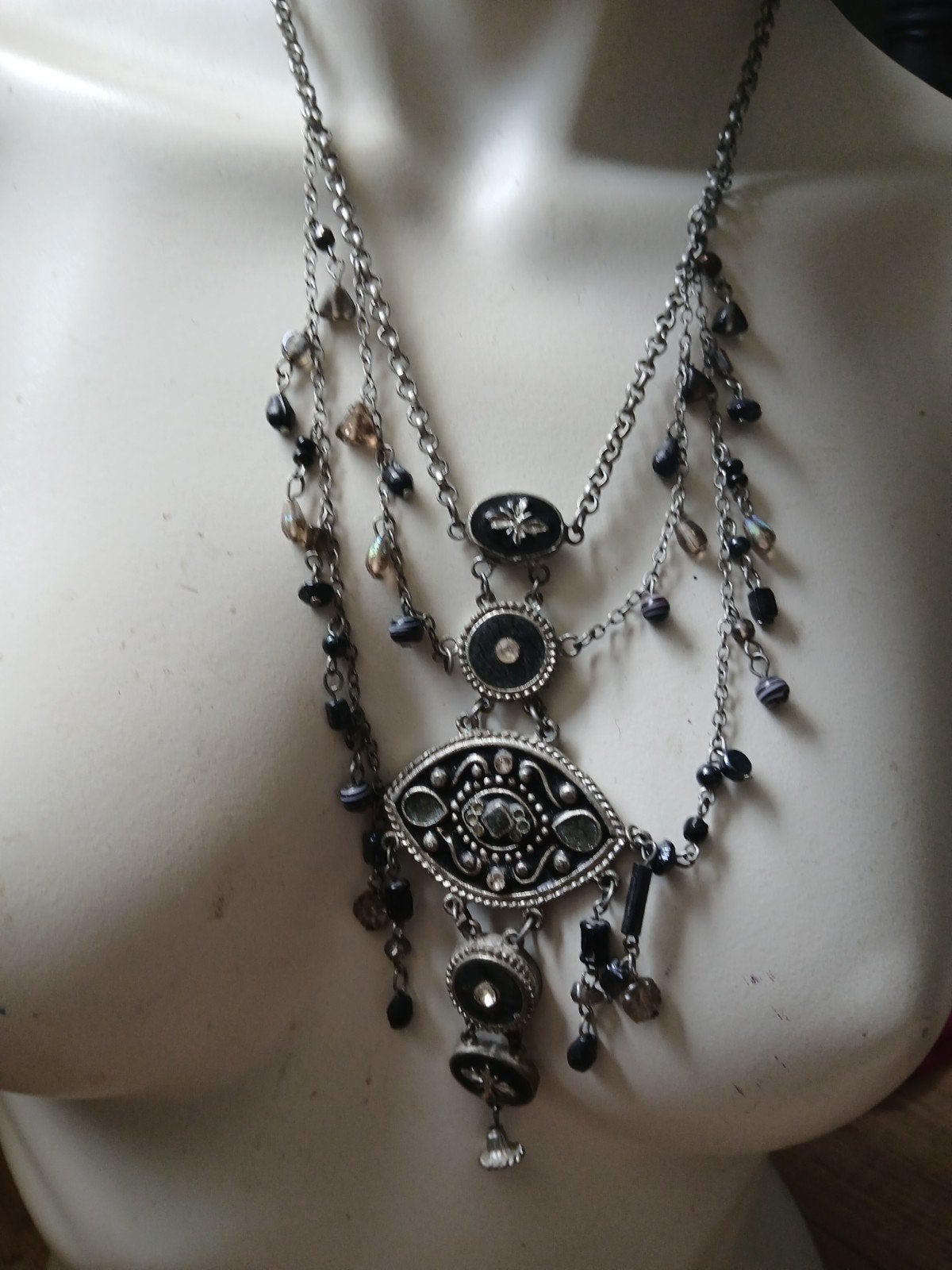 Vintage ketting, Ophalen of Verzenden, Zo goed als nieuw, Overige materialen