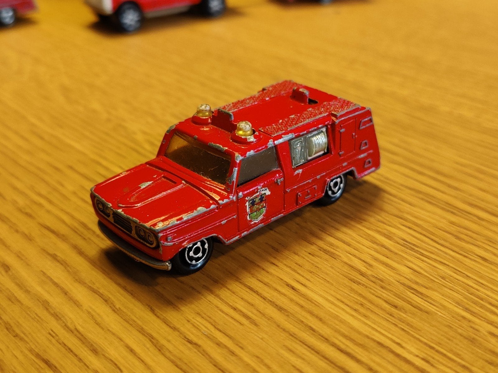 Majorette Dodge Brandweer ROOD, Hobby en Vrije tijd, Modelauto's | Overige schalen, Ophalen of Verzenden, Zo goed als nieuw, Auto