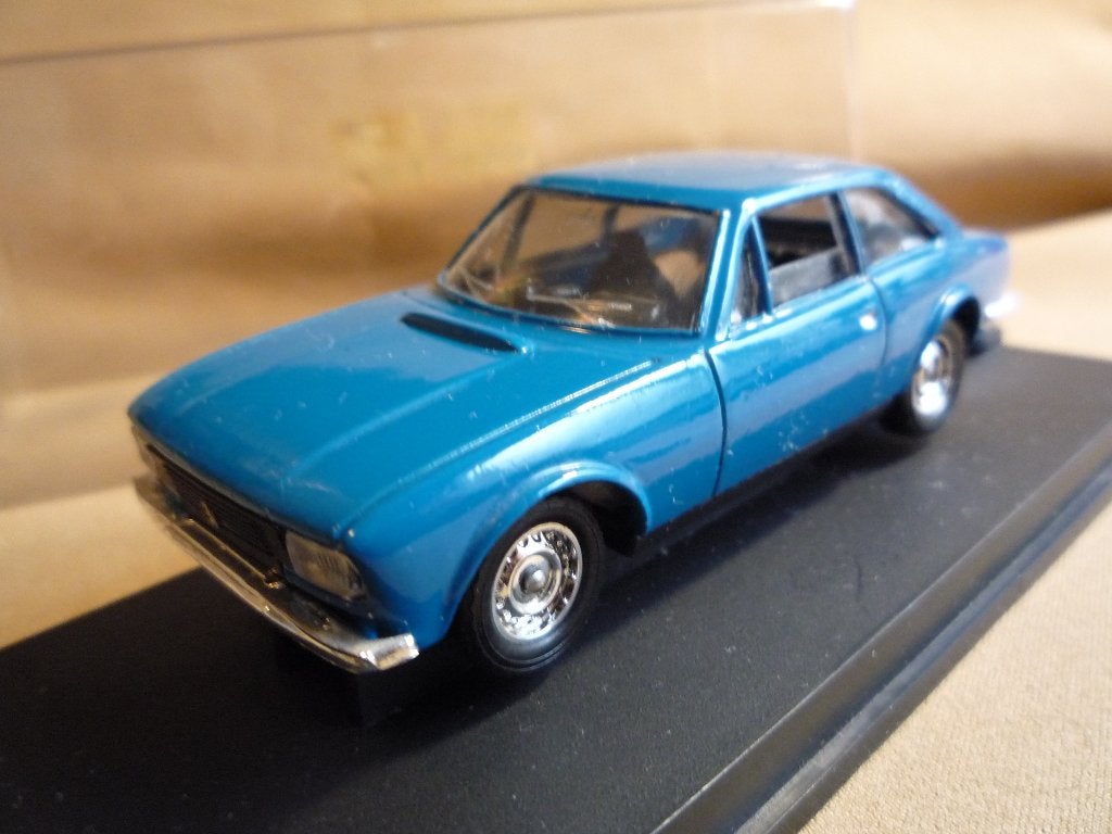 Peugeot 504 Coupé V6 blauw Verem 1:43, Ophalen of Verzenden, Zo goed als nieuw, Auto, Overige merken