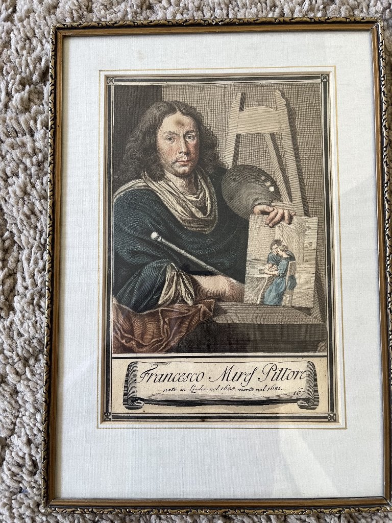2 ingelijste antieke gravures, Antiek en Kunst, Kunst | Etsen en Gravures, Ophalen, 28 cm, Ingelijst, 1800 - 1899