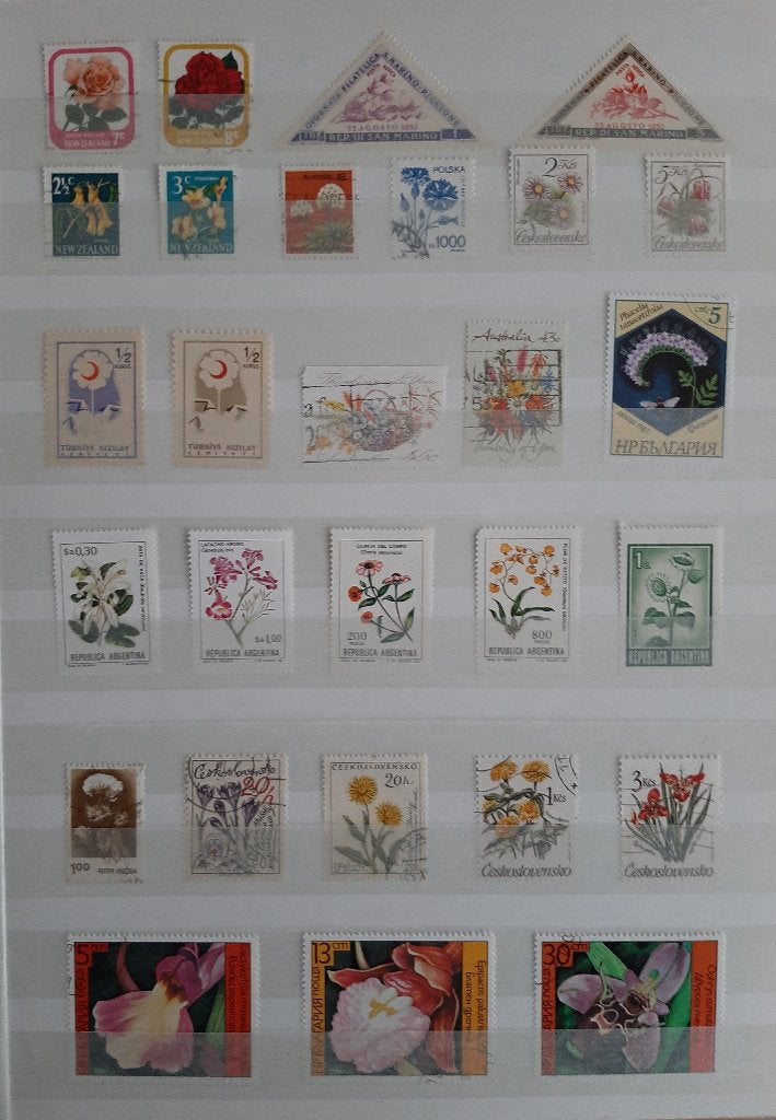 3 Kaarten Postzegels Bijzondere en Mooiste Bloemen No. 18, Ophalen, Dier of Natuur