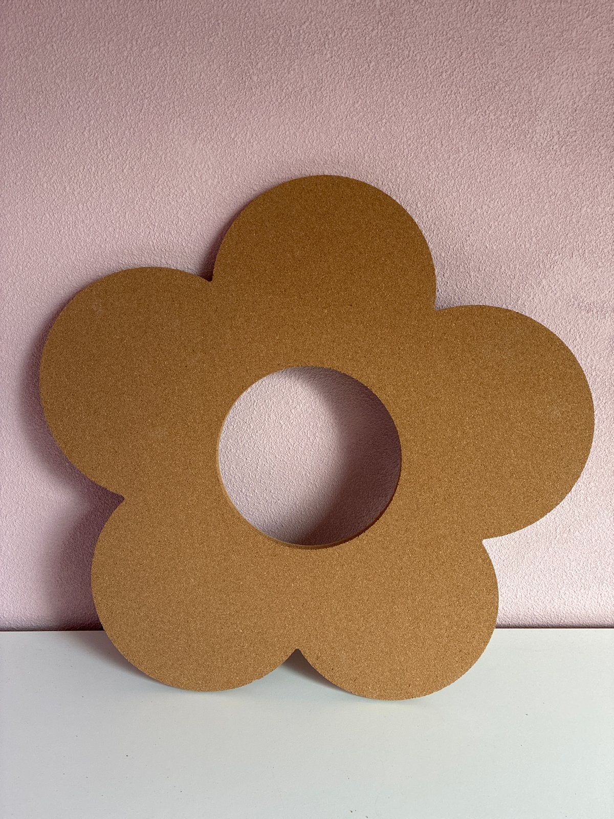 bloemvormig prikbord van kurk, Ophalen, Gebruikt, Overige stijlen, Natuurlijk materiaal