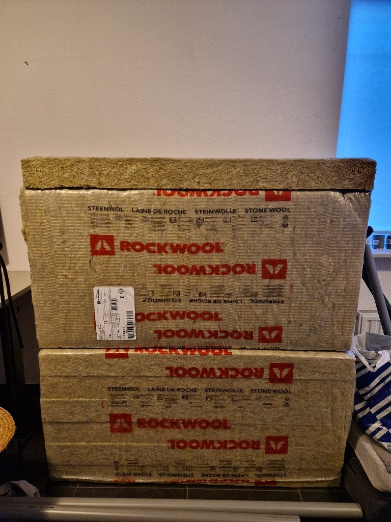 Rockwool Rocksono Base isolatie – 100mm (9,36 m²), Doe-het-zelf en Verbouw, Isolatie en Afdichting, Ophalen, Muurisolatie, Nieuw