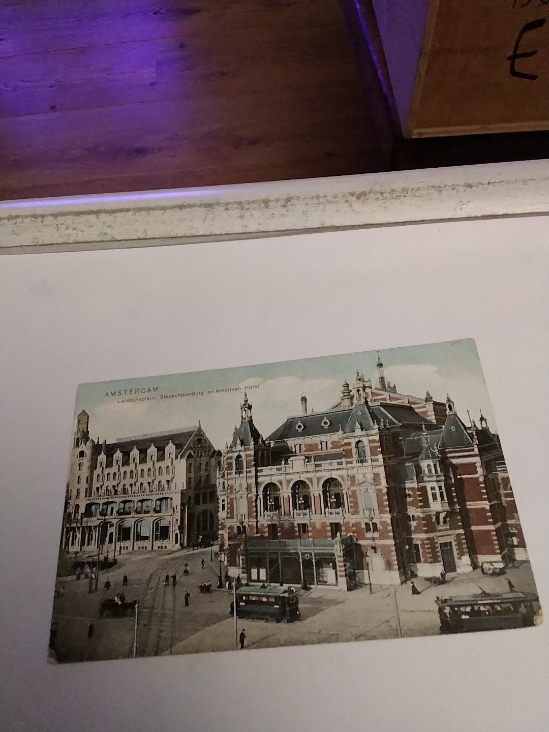 Oude Ansichtkaart Amsterdam Leidseplein Stadsschouwburg, Ophalen of Verzenden, Voor 1920, Ongelopen, Noord-Holland