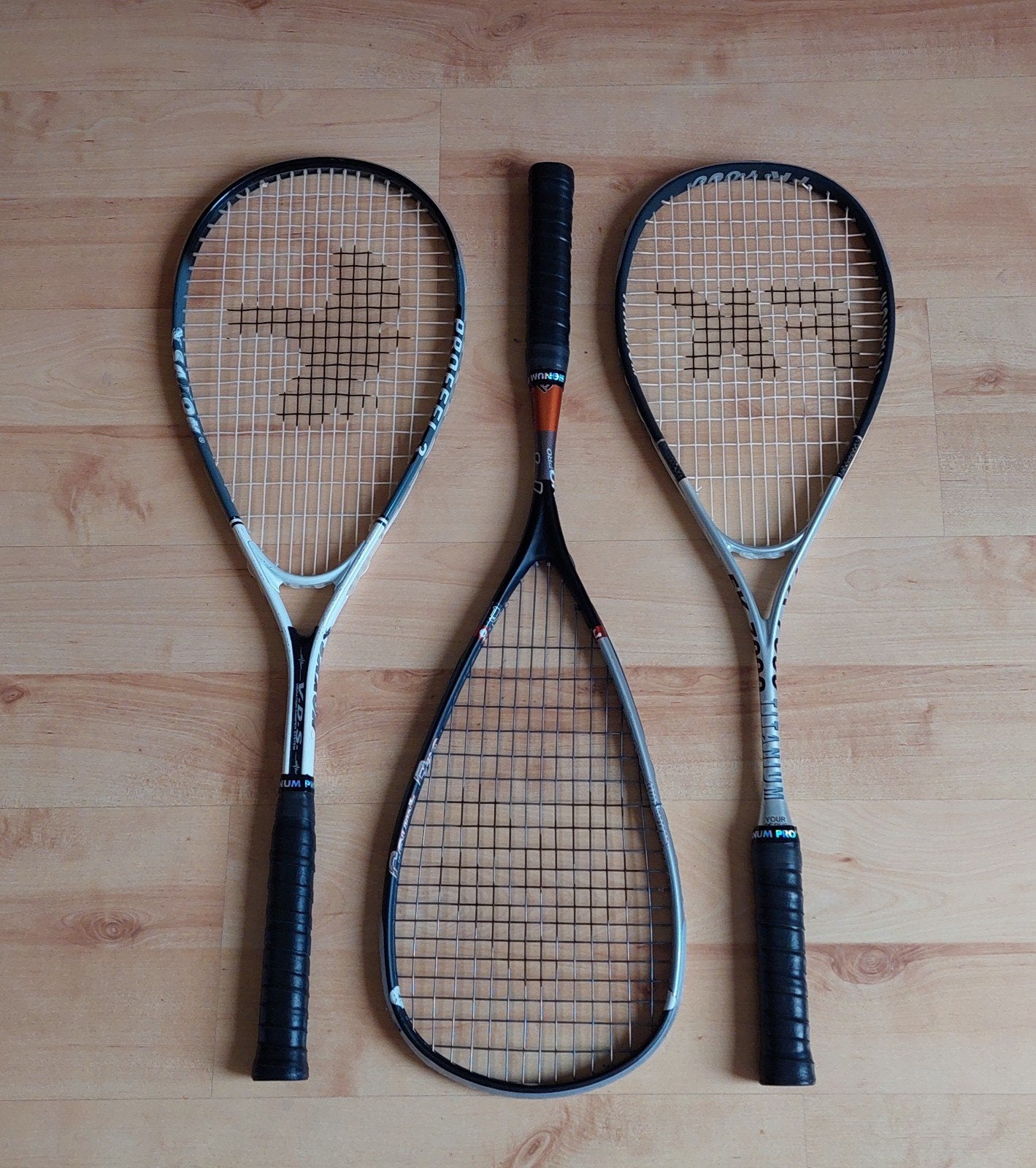 Squashrackets, Saxon/Tecno/FK, 10 euro per stuk, Ophalen of Verzenden, Gebruikt, Racket