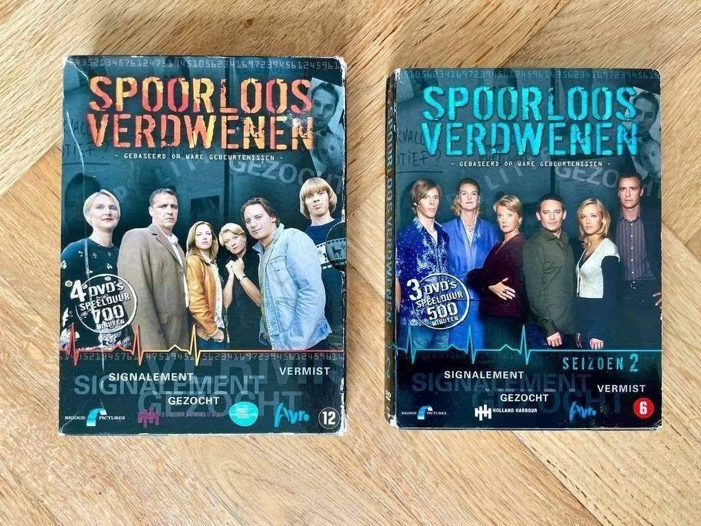 Avro: Spoorloos Verdwenen - Seizoen 1 en 2 op DVD (krasvrij), Seizoen 1, Zo goed als nieuw, Vanaf 12 jaar, Thriller